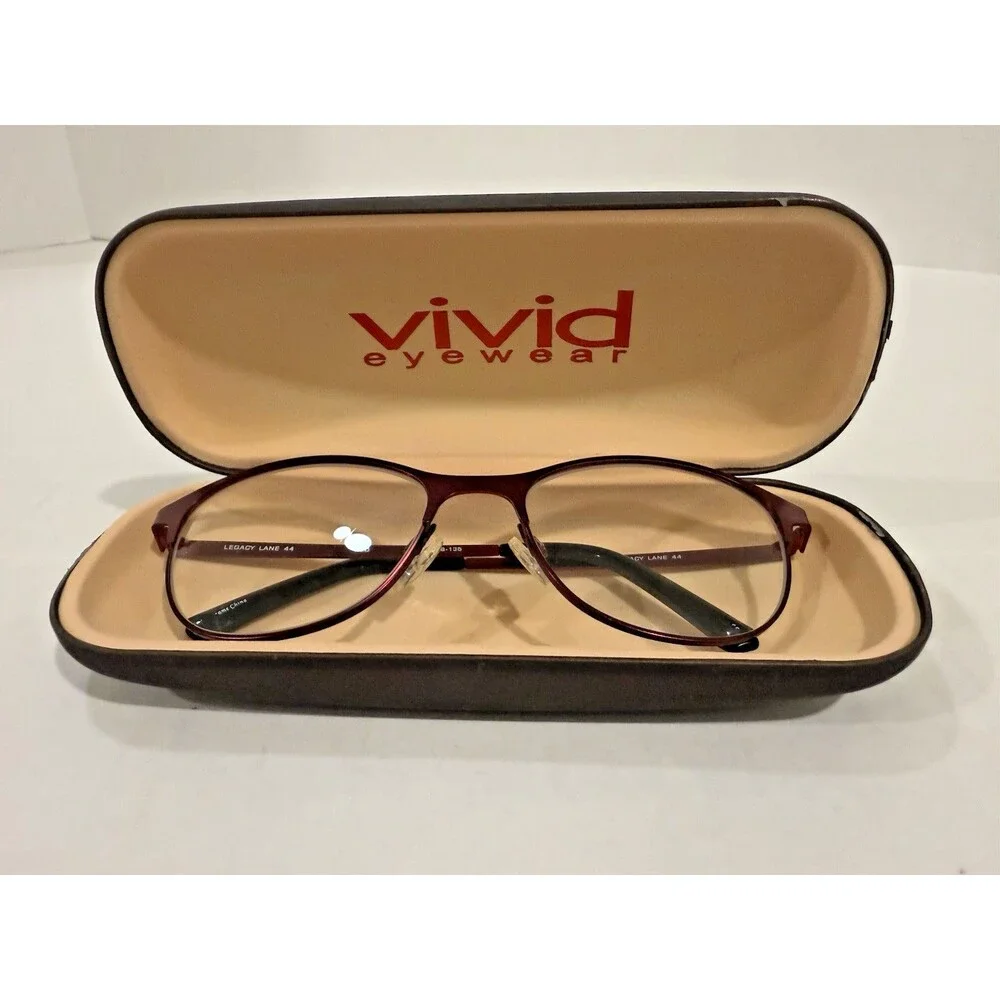 RX-ABLE Legacy Lane Women's Red Vivid Eyeglasses 53-18 135‎
